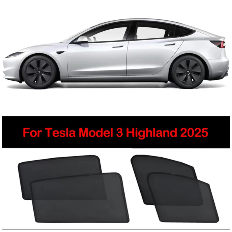 Для Tesla Model 3 Highland 2025 автомобильный солнцезащитный козырек на боковое окно, сетчатые шторы, солнцезащитный козырек, солнцезащитный крем, теплоизоляционный солнцезащитный козырек
Для Tesla Model 3 Highland 2025 автомобильный солнцезащитный козырек на боковое окно, сетчатые шторы, солнцезащитный козырек, солнцезащитный крем, теплоизоляционный солнцезащитный козырек