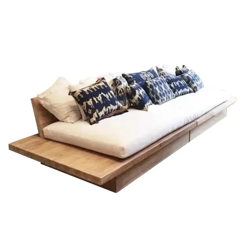 Wabi-sabi Japanese-style solid wood sofa, straight row fabric sofa homestay reception, double triple sofa
Wabi-sabi Japanese-style solid wood sofa, straight row fabric sofa homestay reception, double triple sofa