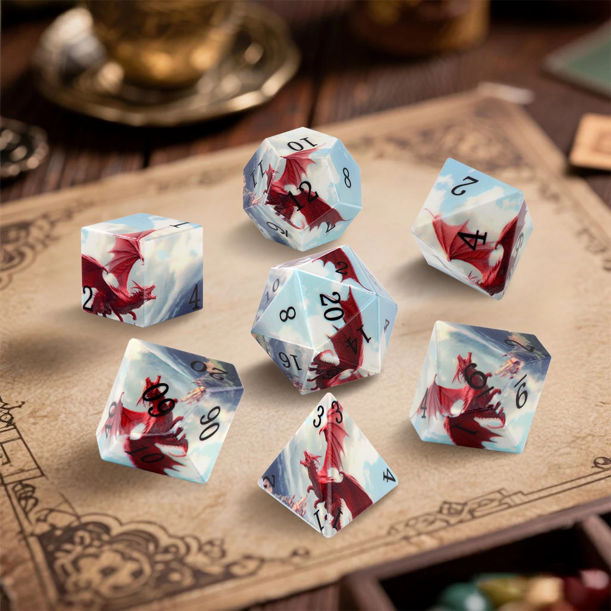 Игра с принтом кубиков для TRPG Dungeons&Dragons Настольная игра Многогранная смола DND Дракон осьминог кубики миниатюрные 7 шт.
Игра с принтом кубиков для TRPG Dungeons&Dragons Настольная игра Многогранная смола DND Дракон осьминог кубики миниатюрные 7 шт.