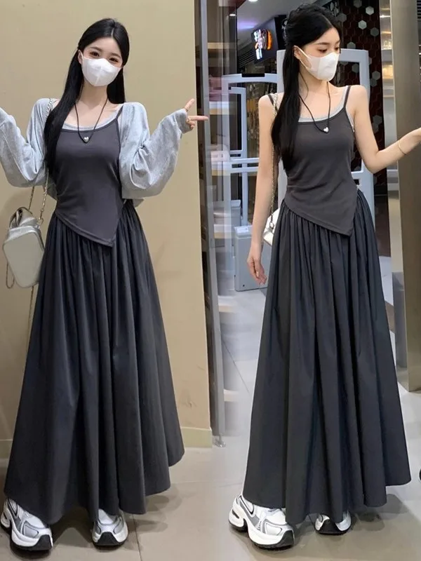 plus Size Casual Summer Two-Piece Strap Dr Women's A-Line Skirt Pear ape Bodycon Dr Set Comfortable Breathable Long D...
plus Size Casual Summer Two-Piece Strap Dr Women's A-Line Skirt Pear ape Bodycon Dr Set Comfortable Breathable Long D...