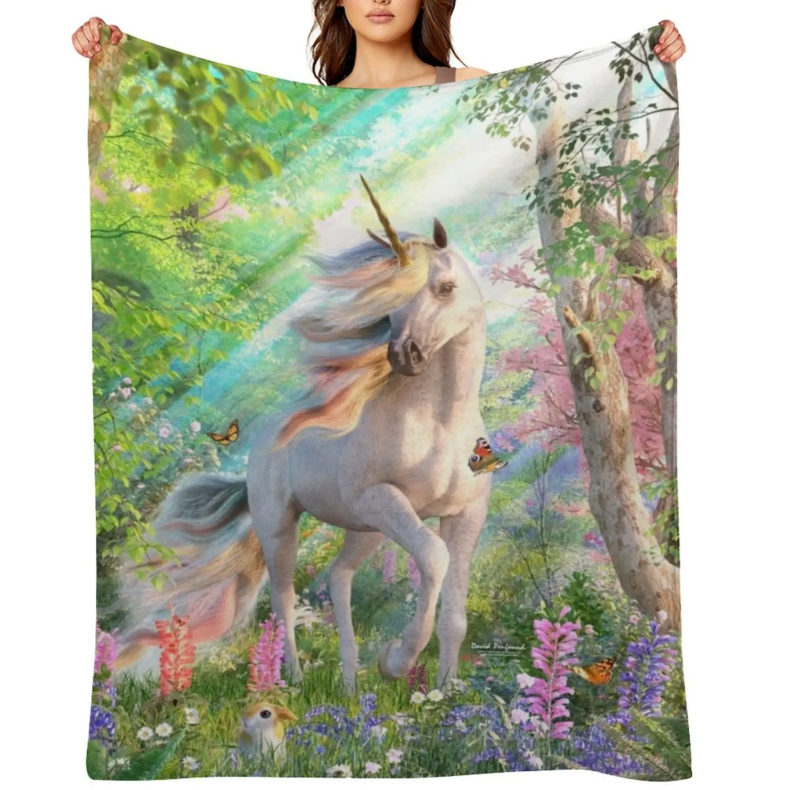 Unicorn Enchanted Forest Throw Blanket for babies bed plaid Large Nap Blankets
Unicorn Enchanted Forest Throw Blanket for babies bed plaid Large Nap Blankets