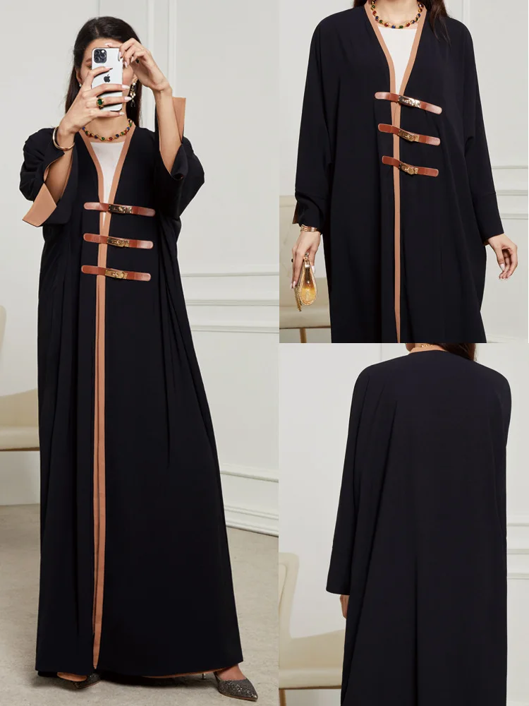 Sophisticated Abaya Buttoned Front Open-Front Abaya Traditionally Floor Length Abaya Contemporary Elegant Muslim Maxi Dress
Sophisticated Abaya Buttoned Front Open-Front Abaya Traditionally Floor Length Abaya Contemporary Elegant Muslim Maxi Dress