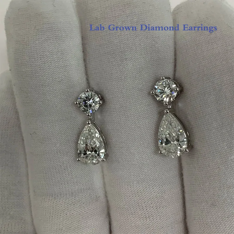 Серьги Platinum 950, сертификат IGI EF VS-VVS 2,6 карата, грушевидная огранка, каждый день 1 карат и круглые боковые камни, выращенные в лаборатории бриллиантовые серьги
Серьги Platinum 950, сертификат IGI EF VS-VVS 2,6 карата, грушевидная огранка, каждый день 1 карат и круглые боковые камни, выращенные в лаборатории бриллиантовые серьги