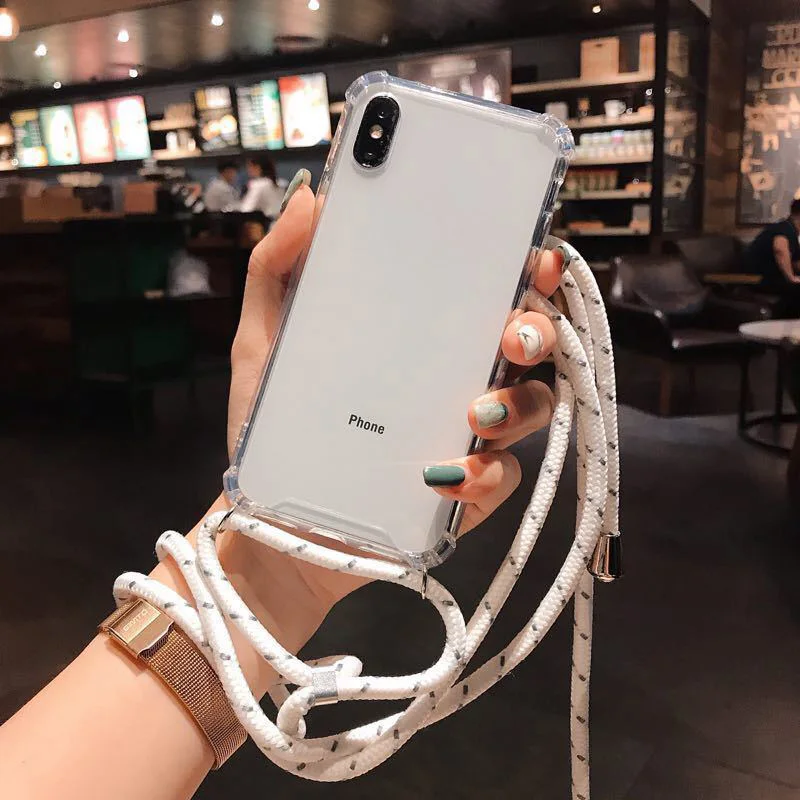 10x Shockproof Neck Strap Rope Cord Case For Iphone 13 12 11 Pro Max XR XS 11pro Max 6S 7 8 Plus Lanyard Transparent Phone Cover
10x Shockproof Neck Strap Rope Cord Case For Iphone 13 12 11 Pro Max XR XS 11pro Max 6S 7 8 Plus Lanyard Transparent Phone Cover