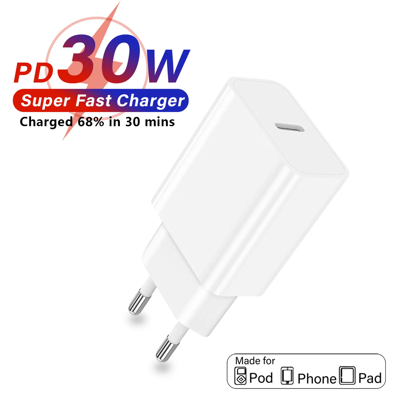 30W Android Tablet charger for Lenovo PRITOM TAB Plug for Samsung s a Tab adapter for iPad air pro mini iPhone wall charger EU
30W Android Tablet charger for Lenovo PRITOM TAB Plug for Samsung s a Tab adapter for iPad air pro mini iPhone wall charger EU