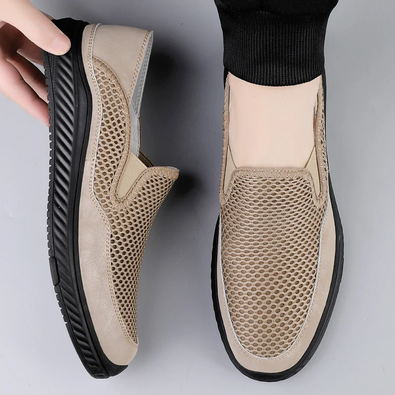 2025 Fashionable Mesh Casual Shoes Thick Sole Wear-resistant Breathable Summer Men's Loafers Outdoor Hiking Shoes for Men's
2025 Fashionable Mesh Casual Shoes Thick Sole Wear-resistant Breathable Summer Men's Loafers Outdoor Hiking Shoes for Men's