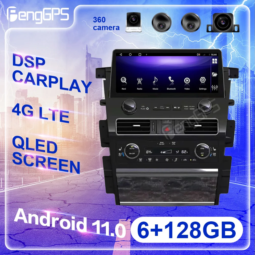128G Android 11.0 Autoradio Stereo Car Radio For Nissan Patrol Y62 2010 - 2020 Car Multimedia Player GPS Navigation Head Unit 4G
128G Android 11.0 Autoradio Stereo Car Radio For Nissan Patrol Y62 2010 - 2020 Car Multimedia Player GPS Navigation Head Unit 4G