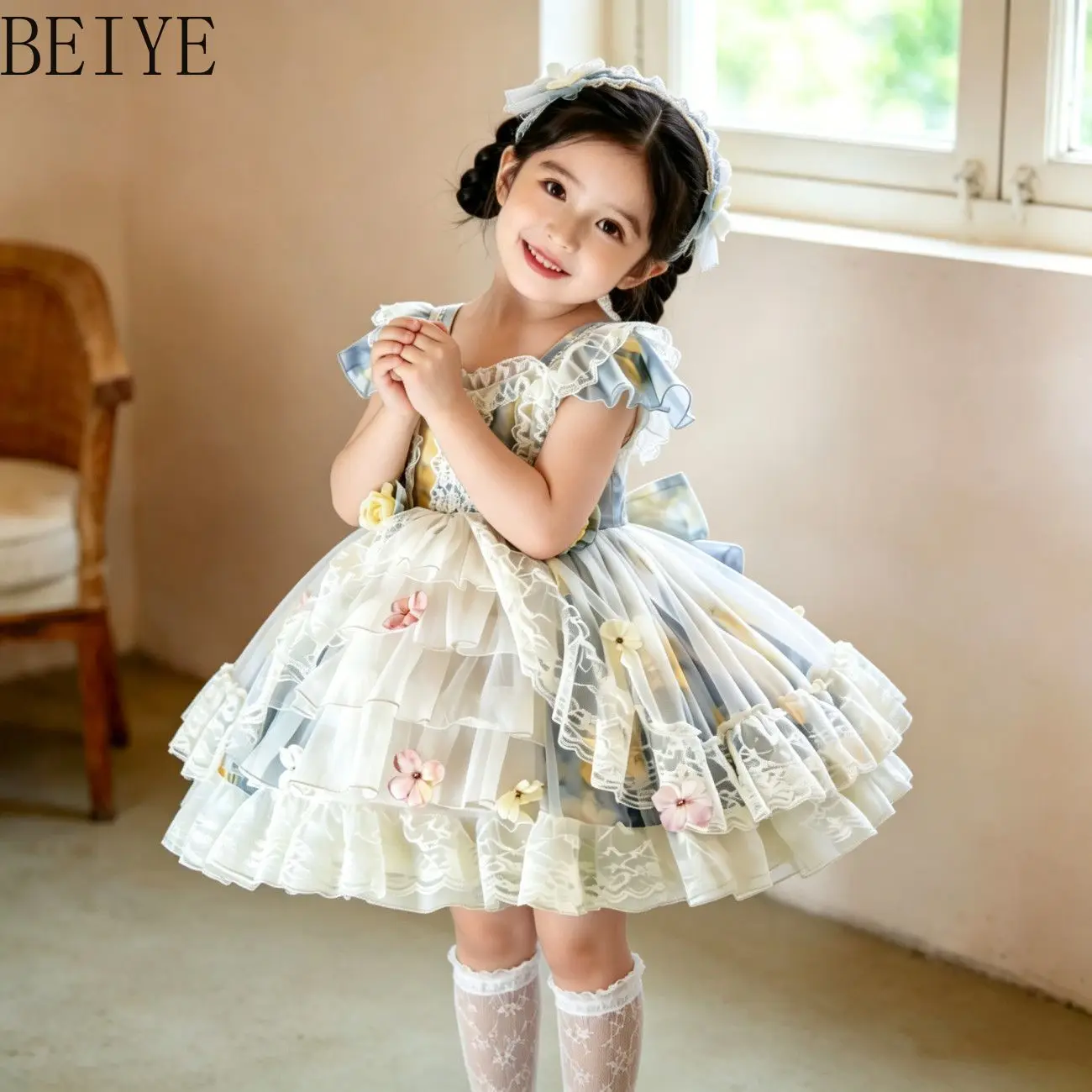 Girls' 2026 Summer New Sweet Kids Lolita Dresses Baby Birthday Tutu Princess Gown Performance Party Dress for Girls
Girls' 2026 Summer New Sweet Kids Lolita Dresses Baby Birthday Tutu Princess Gown Performance Party Dress for Girls