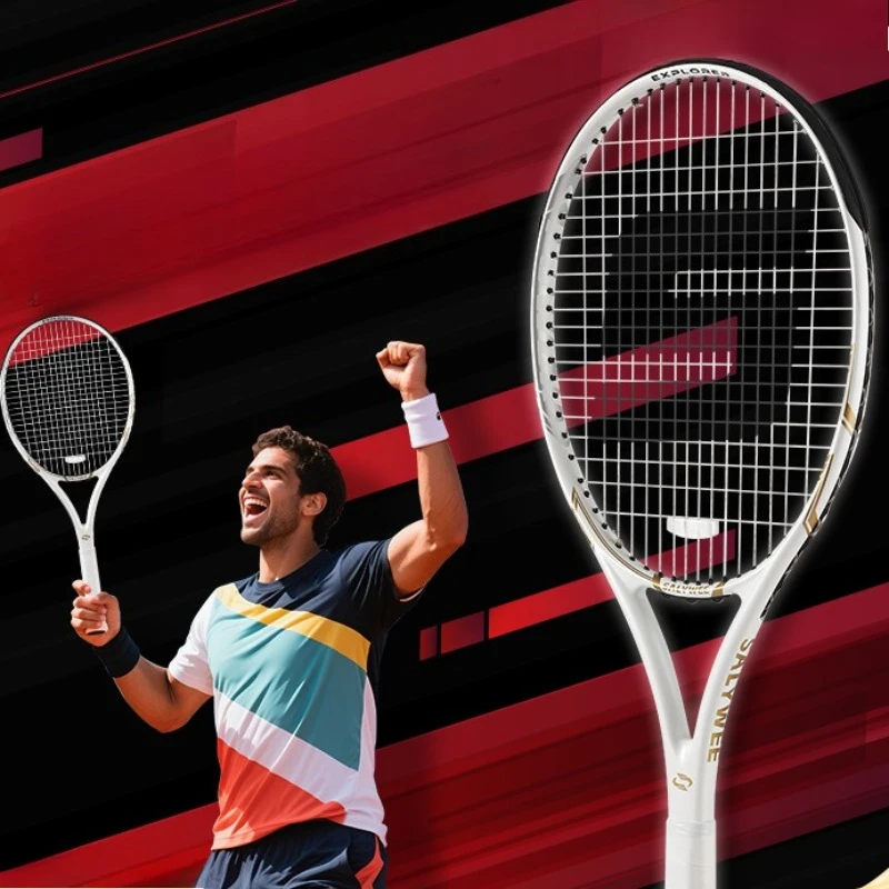 Full Carbon Tennis Rackets Professional Competition Tennis Rackets Durable Training Racket Shock Absorption Racquet Sports
Full Carbon Tennis Rackets Professional Competition Tennis Rackets Durable Training Racket Shock Absorption Racquet Sports