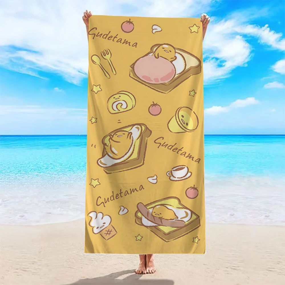 Gudetama-Printed Beach Towel by the PoolMicrofiber terry bath towels for yoga, travel, swimming, fitness and camping
Gudetama-Printed Beach Towel by the PoolMicrofiber terry bath towels for yoga, travel, swimming, fitness and camping