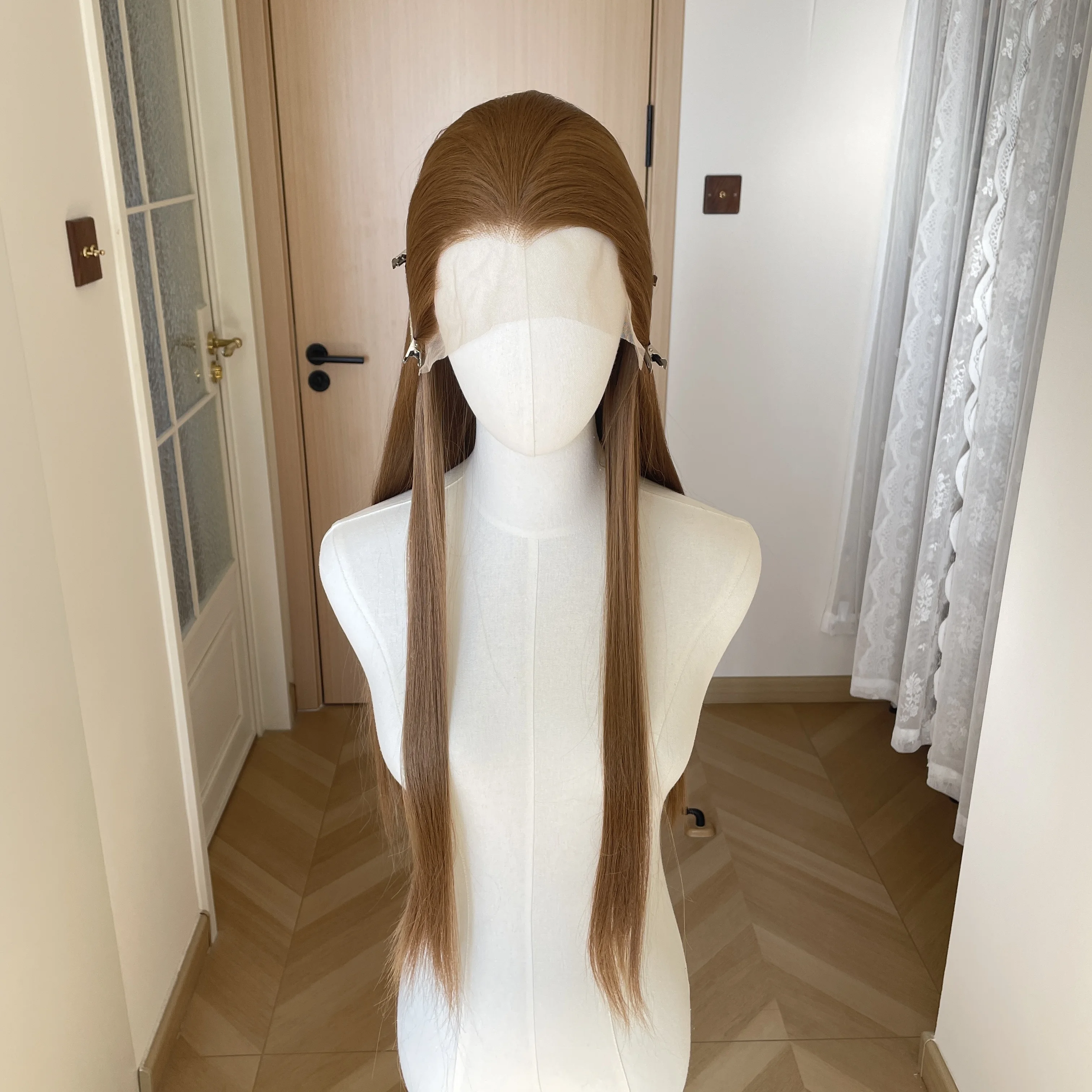 Widow‘s Peak Dark Honey Brown 13x4 Lace Front Wigs Women 26 Inch Long Straight Synthetic Cosplay Wigs for Men Glueless Halloween
Widow‘s Peak Dark Honey Brown 13x4 Lace Front Wigs Women 26 Inch Long Straight Synthetic Cosplay Wigs for Men Glueless Halloween