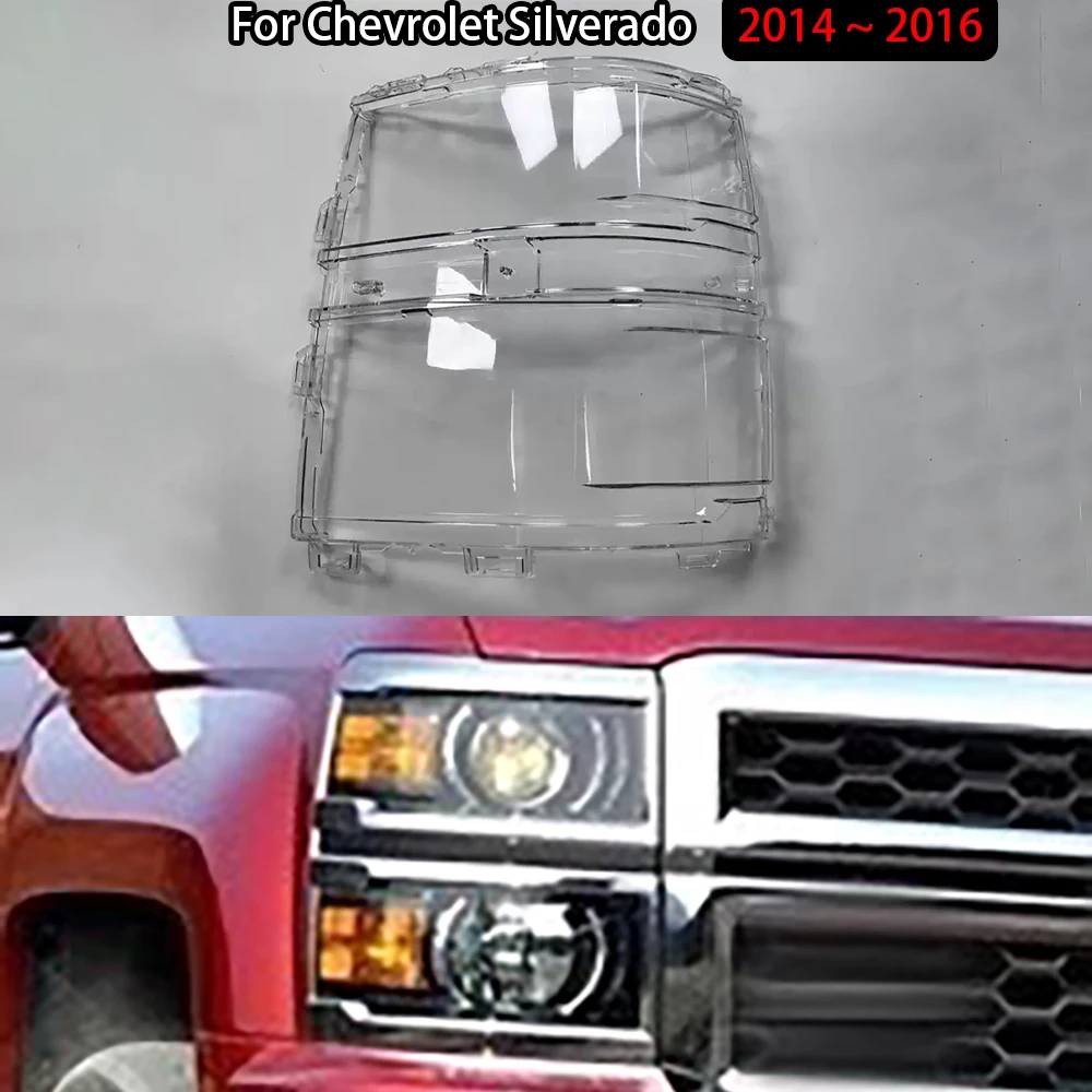 For Chevrolet Silverado 2014 2015 2016 Headlamp Cover Transparent Headlight Shell Lens Plexiglass Replace Original Lampshade
For Chevrolet Silverado 2014 2015 2016 Headlamp Cover Transparent Headlight Shell Lens Plexiglass Replace Original Lampshade