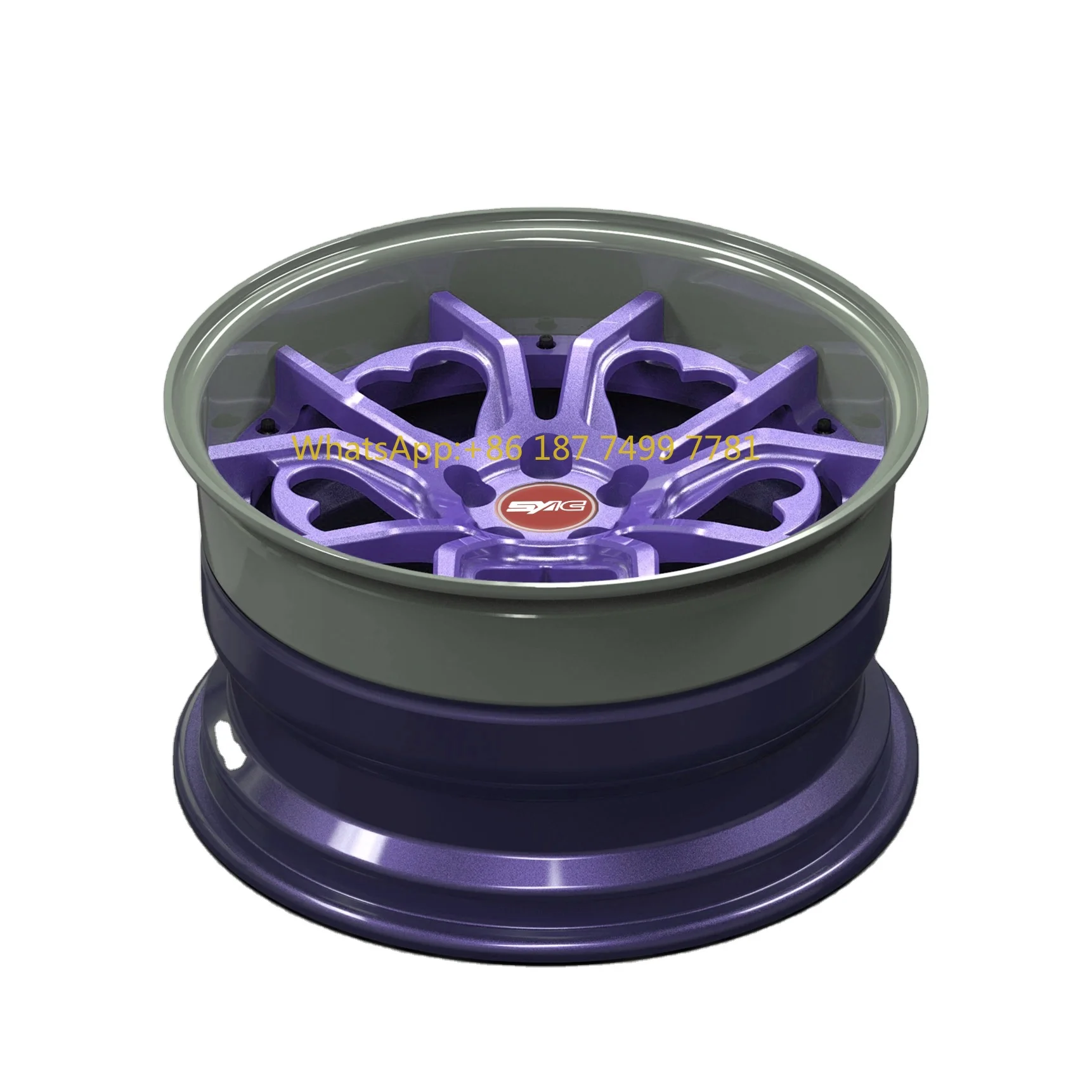 SYAC 3 PCS Colorful Heart-shaped Design R18-22 Wheels Monoblock Forged Aluminum Alloy Car Wheels
SYAC 3 PCS Colorful Heart-shaped Design R18-22 Wheels Monoblock Forged Aluminum Alloy Car Wheels