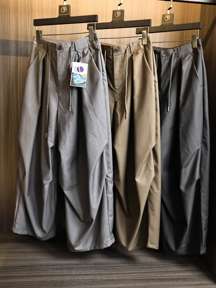 Retro Japanese Style Wide Leg Casual Pants Men's Loose Fit Drapey Suit Trousers Three Dimensional Cutting Spring Fashion
Retro Japanese Style Wide Leg Casual Pants Men's Loose Fit Drapey Suit Trousers Three Dimensional Cutting Spring Fashion