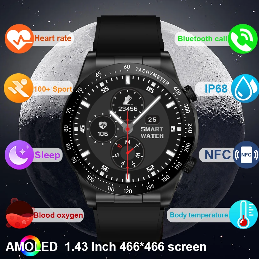 Новые умные часы 2025 года, экран высокой четкости Amoled с диагональю 1,43 дюйма, поддержка звонков Bluetooth, обнаружение здоровья, 100+ спортивных режимов,
Новые умные часы 2025 года, экран высокой четкости Amoled с диагональю 1,43 дюйма, поддержка звонков Bluetooth, обнаружение здоровья, 100+ спортивных режимов,