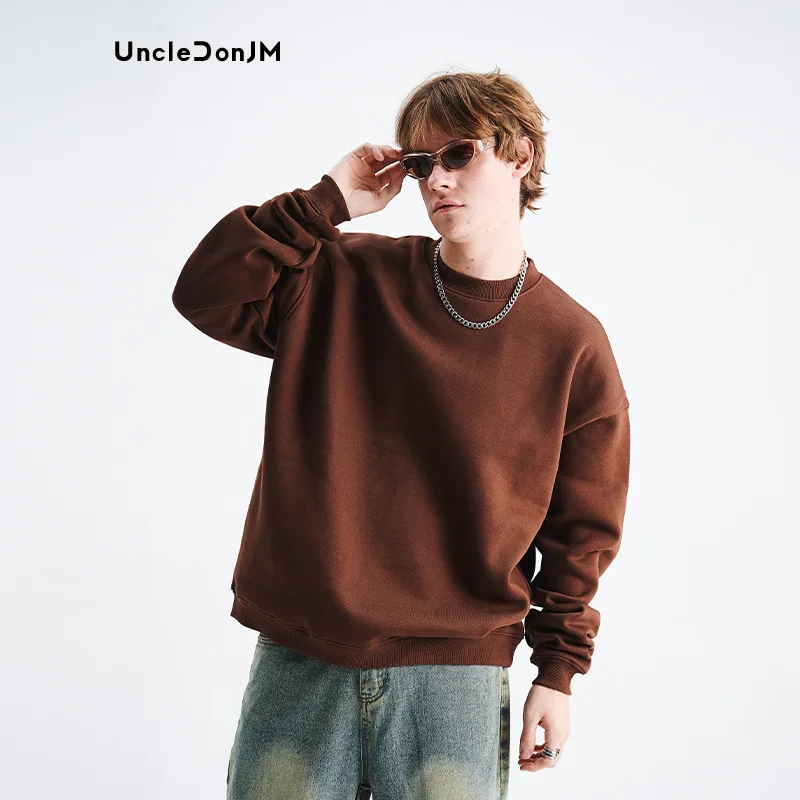 Blank Casual Loose Round Neck Sweatshirts for Men and Women Velvet Streetwear Fleece Hoodie Pullover
Blank Casual Loose Round Neck Sweatshirts for Men and Women Velvet Streetwear Fleece Hoodie Pullover