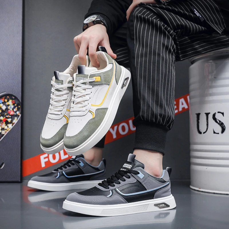 Spring New Trendy Men's Sneakers Versatile Casual Board Shoes for Man Outdoor Comfort Thick Sole Non-slip Running Sports Shoes
Spring New Trendy Men's Sneakers Versatile Casual Board Shoes for Man Outdoor Comfort Thick Sole Non-slip Running Sports Shoes