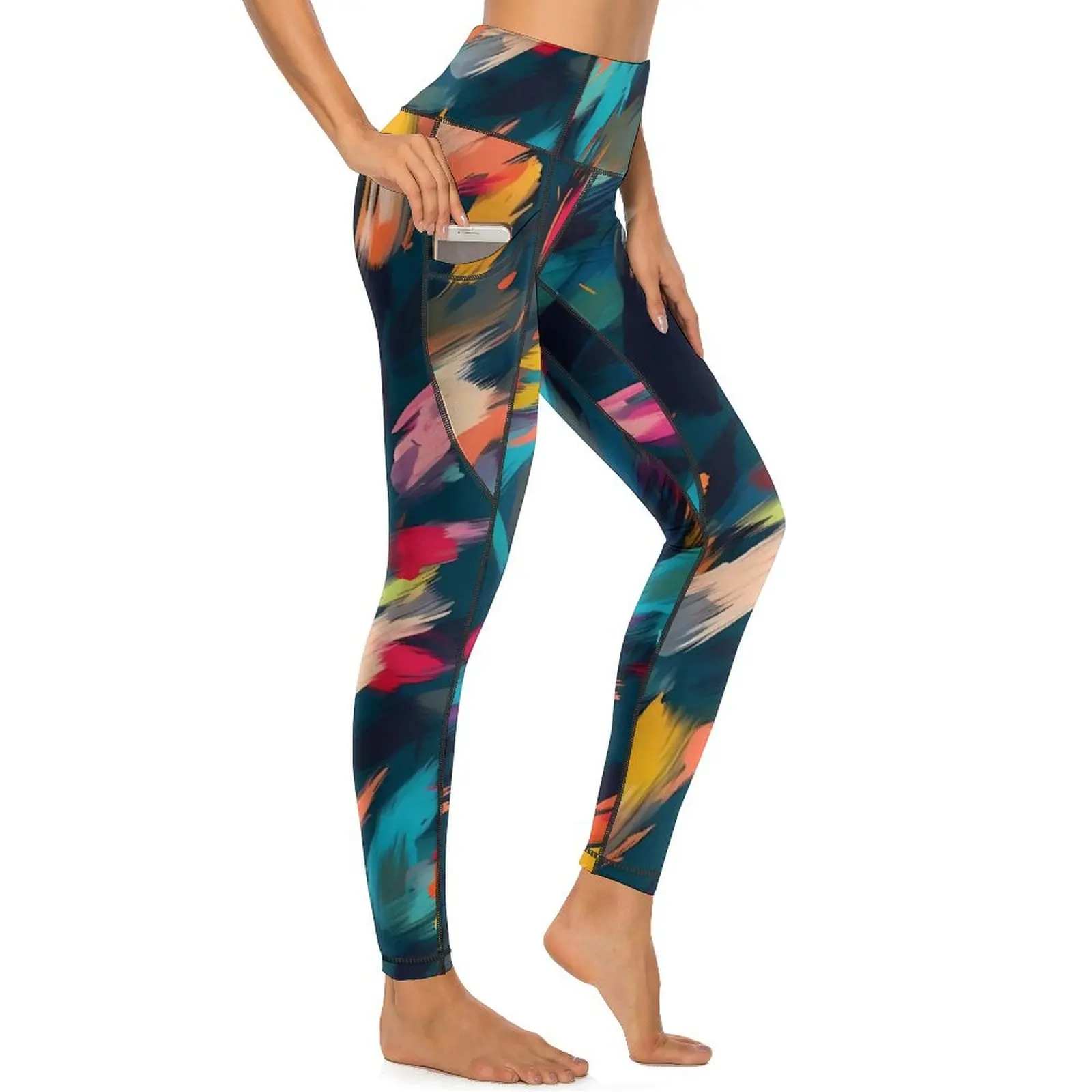Colorful Brush Print Leggings Abstract Art Fitness Gym Yoga Pants High Waist Casual Leggins Stretch Custom Sports Tights Gift
Colorful Brush Print Leggings Abstract Art Fitness Gym Yoga Pants High Waist Casual Leggins Stretch Custom Sports Tights Gift