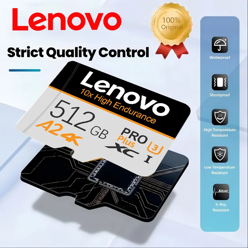 Lenovo Micro TF SD Card 512GB 256GB Micro TF SD Memory Card 128GB 64GB UHS-I U3 Class 10 Fast Transfer For GoPro DJI Smartphone
Lenovo Micro TF SD Card 512GB 256GB Micro TF SD Memory Card 128GB 64GB UHS-I U3 Class 10 Fast Transfer For GoPro DJI Smartphone