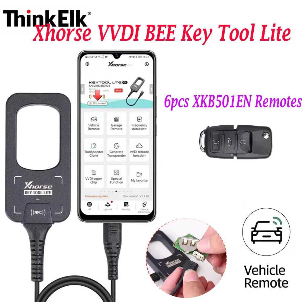 Highly Cost-effective Xhorse VVDI BEE Key Tool Lite Support Android Phone Direct Connection Set Type of VVDI Super Chip
Highly Cost-effective Xhorse VVDI BEE Key Tool Lite Support Android Phone Direct Connection Set Type of VVDI Super Chip