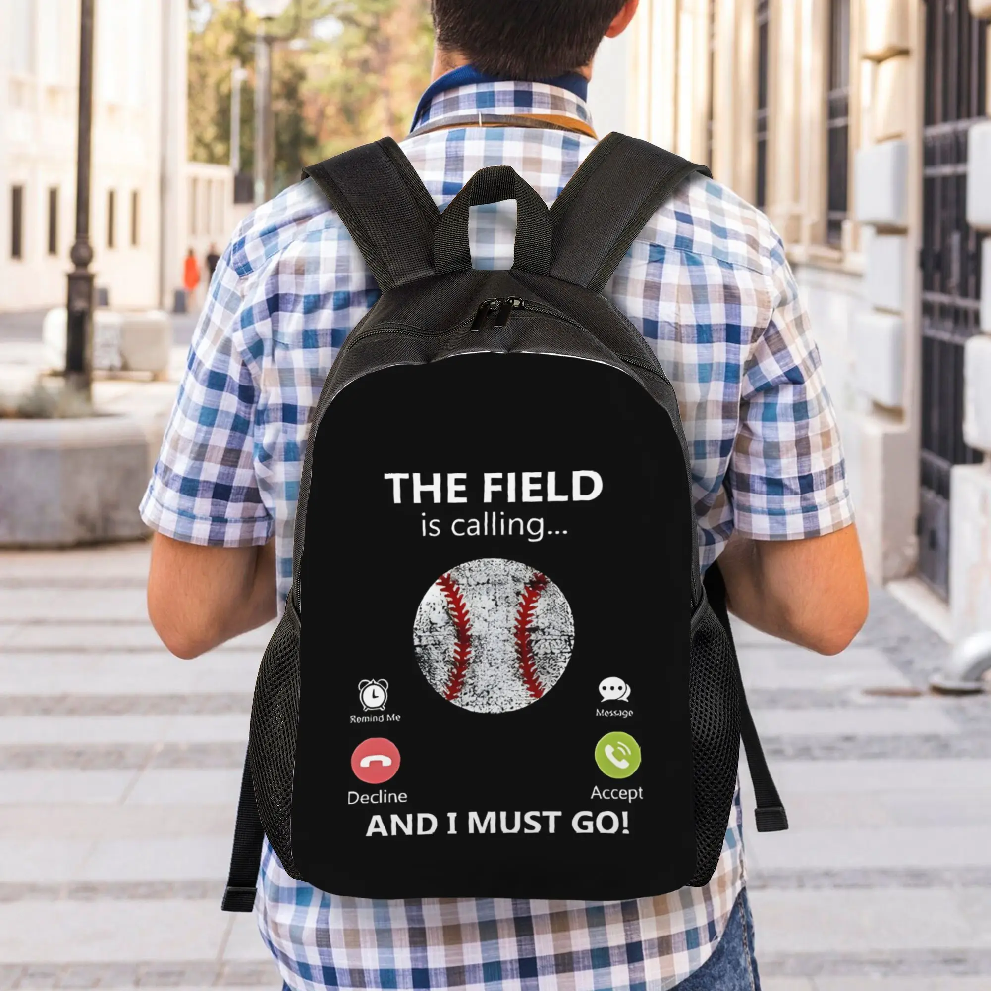 Back to school season Personalised The Is Calling And I Must Go Baseball Ball Player Gear Handbag Male Lady Rucksack Backpack
Back to school season Personalised The Is Calling And I Must Go Baseball Ball Player Gear Handbag Male Lady Rucksack Backpack