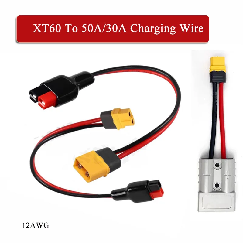 50A/30A Plug to XT60 Male Female Charging/Discharging Wire Adapter XT60 to 30A Electric Vehicle Lithium Battery Connector Cable
50A/30A Plug to XT60 Male Female Charging/Discharging Wire Adapter XT60 to 30A Electric Vehicle Lithium Battery Connector Cable
