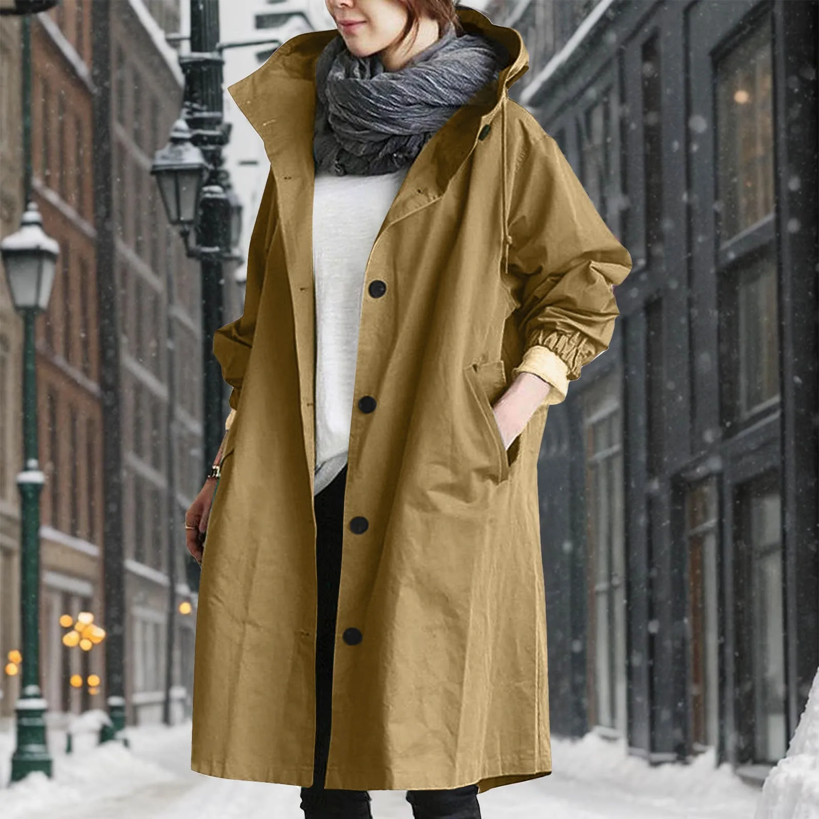 Loose Oversized Single Breasted Trench Coat women Long Sleeve Pocket Korean Windproof Coat Solid Color Casual Windbreaker
Loose Oversized Single Breasted Trench Coat women Long Sleeve Pocket Korean Windproof Coat Solid Color Casual Windbreaker