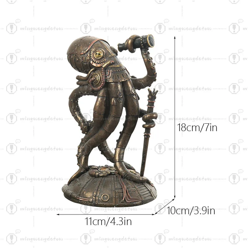 Vilead Steampunk Seabed Hiker Octopus Statue Decor Vintage Cthulhu Figure Submarine Piranha Sculpture Living Room Home Desktop
Vilead Steampunk Seabed Hiker Octopus Statue Decor Vintage Cthulhu Figure Submarine Piranha Sculpture Living Room Home Desktop