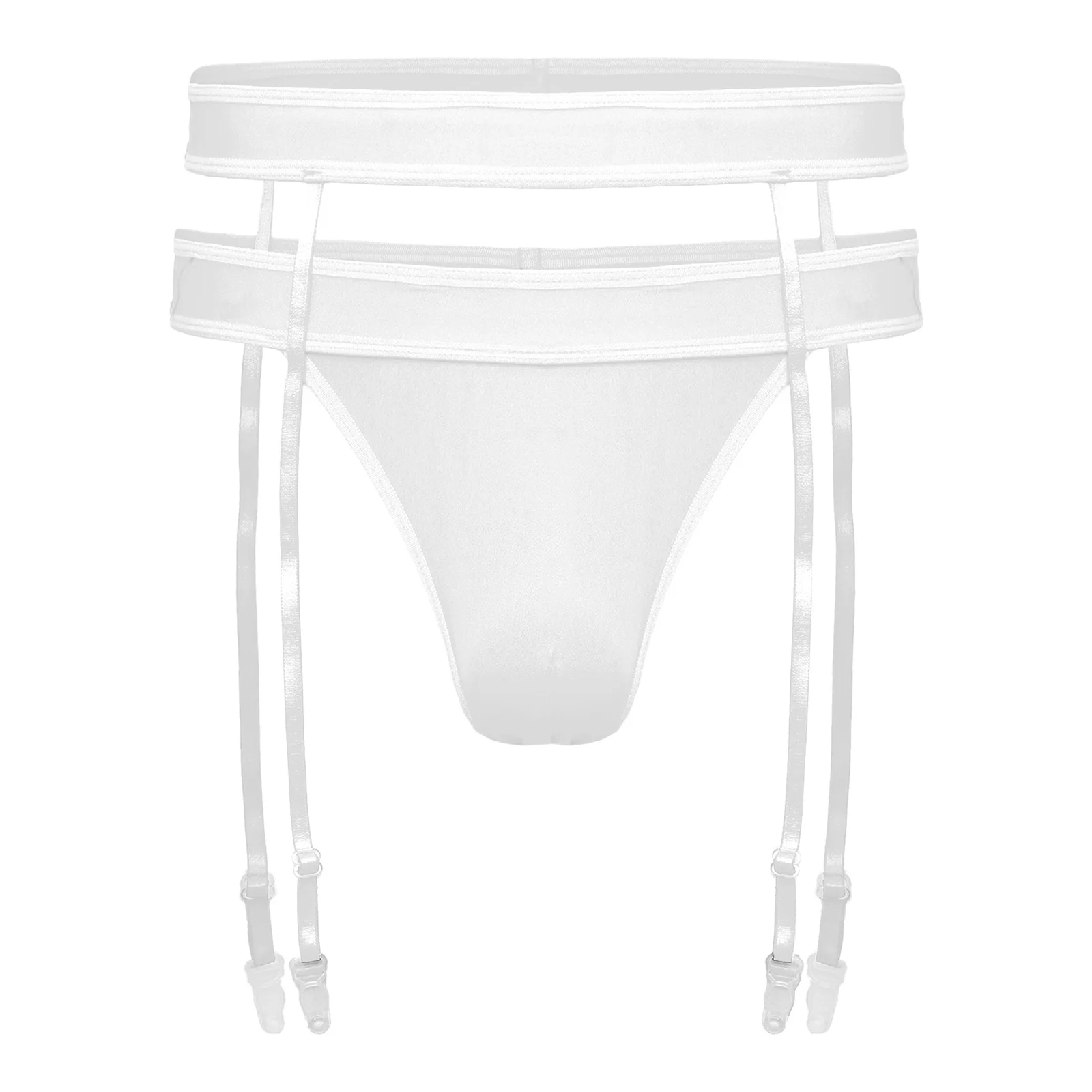 Mens Nightwear Lingerie Set T Back Jockstrap Thong Bulge Pouch Pantie Waist Belt Briefs with Built In Garter Belts for Nightclub
Mens Nightwear Lingerie Set T Back Jockstrap Thong Bulge Pouch Pantie Waist Belt Briefs with Built In Garter Belts for Nightclub