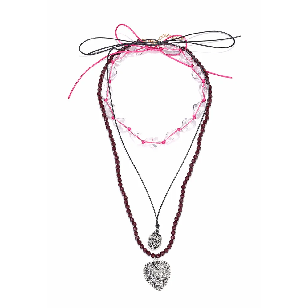 ZAA New Design Metal Heart Pendant Necklace Layered Long Rope Handmade Beaded Jewelry 2025 Trend Women Holiday Party Accessories
ZAA New Design Metal Heart Pendant Necklace Layered Long Rope Handmade Beaded Jewelry 2025 Trend Women Holiday Party Accessories