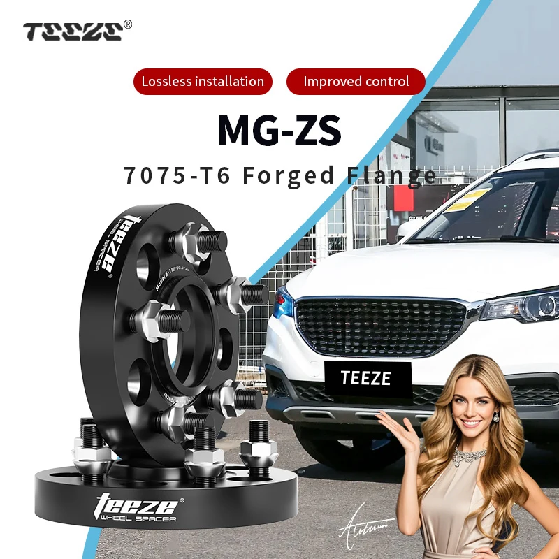 Teeze 2/4pcs 5x100 CB 56.1mm M14x1.5 Hub Centric Black Forged wheel spacer For 2017-2025 MG ZS Flange Plate15/20/25/30/35mm
Teeze 2/4pcs 5x100 CB 56.1mm M14x1.5 Hub Centric Black Forged wheel spacer For 2017-2025 MG ZS Flange Plate15/20/25/30/35mm
