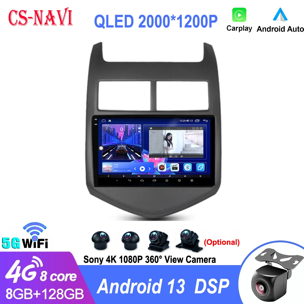 Android 13 For Chevrolet Aveo 2 Sonic 2011-2015 Car Radio Multimedia Player Navigation GPS 2 Din 2Din Android Autoradio CarPlay
Android 13 For Chevrolet Aveo 2 Sonic 2011-2015 Car Radio Multimedia Player Navigation GPS 2 Din 2Din Android Autoradio CarPlay