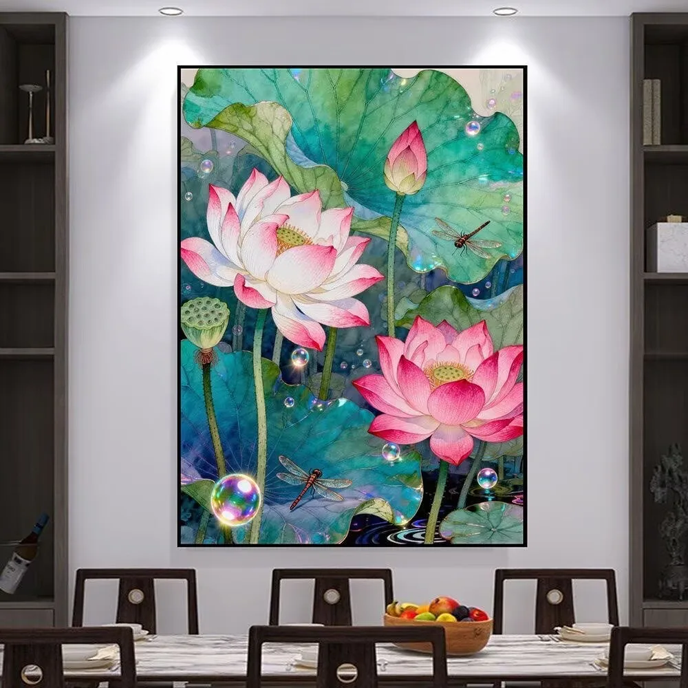 9CT 11CT DIY Cross Stitch Kit Lotus Embroidery Chinese Style Printed Set with Thread Needlework for Home Crafts
9CT 11CT DIY Cross Stitch Kit Lotus Embroidery Chinese Style Printed Set with Thread Needlework for Home Crafts