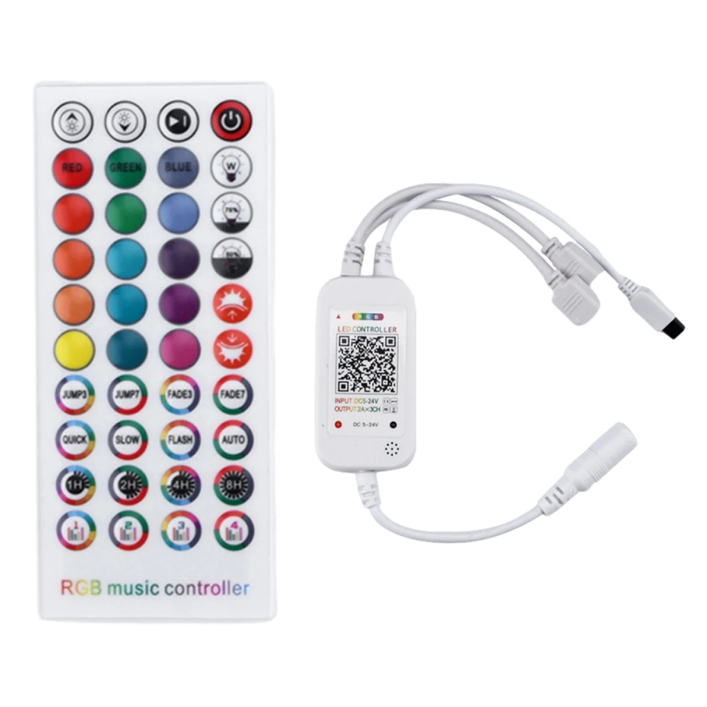 40 Keys LED Light Dimming Controller Single/Double Head Intelligent APP Voice Activated Bluetooth Music Dimming Controller
40 Keys LED Light Dimming Controller Single/Double Head Intelligent APP Voice Activated Bluetooth Music Dimming Controller