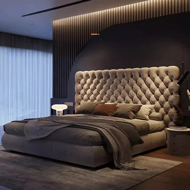 Master Bedroom Double Bed Modern Storage European Minimalist Bed Frames Queen Girls Muebles Para Dormitorio House Accessories
Master Bedroom Double Bed Modern Storage European Minimalist Bed Frames Queen Girls Muebles Para Dormitorio House Accessories