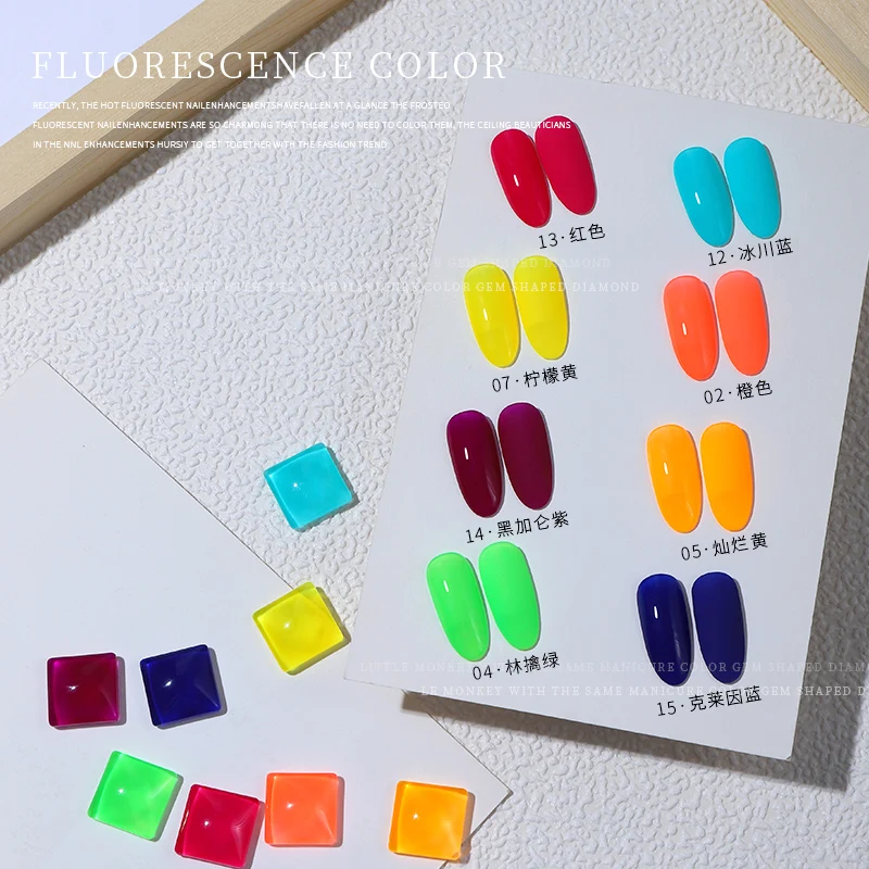 Nail Polish Fluorescence Shiny 15 Colors Vernis Semi Permanent Varnish Hybird UV Acrygel For Nail Art Multicolor Soak Off Gel
Nail Polish Fluorescence Shiny 15 Colors Vernis Semi Permanent Varnish Hybird UV Acrygel For Nail Art Multicolor Soak Off Gel