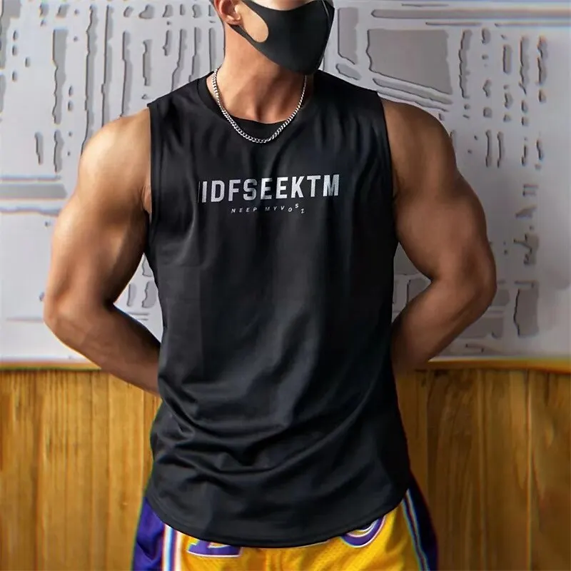 Funny Letter Print Men's Tank Top Summer Gym T-shirt Man Casual Breathable Sleeveless Shirt Outdoor Run Fitness Sports Vest Tees
Funny Letter Print Men's Tank Top Summer Gym T-shirt Man Casual Breathable Sleeveless Shirt Outdoor Run Fitness Sports Vest Tees