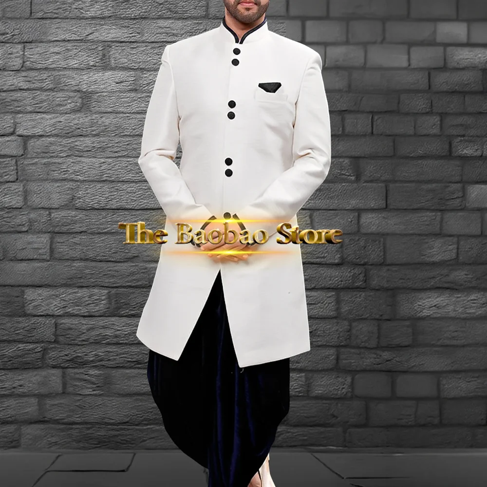 Fashion Clothes Mens White Sherwani Indo-Western Straight Cut Long Blazer Festival Wear for Wedding Prom Xmas Party
Fashion Clothes Mens White Sherwani Indo-Western Straight Cut Long Blazer Festival Wear for Wedding Prom Xmas Party