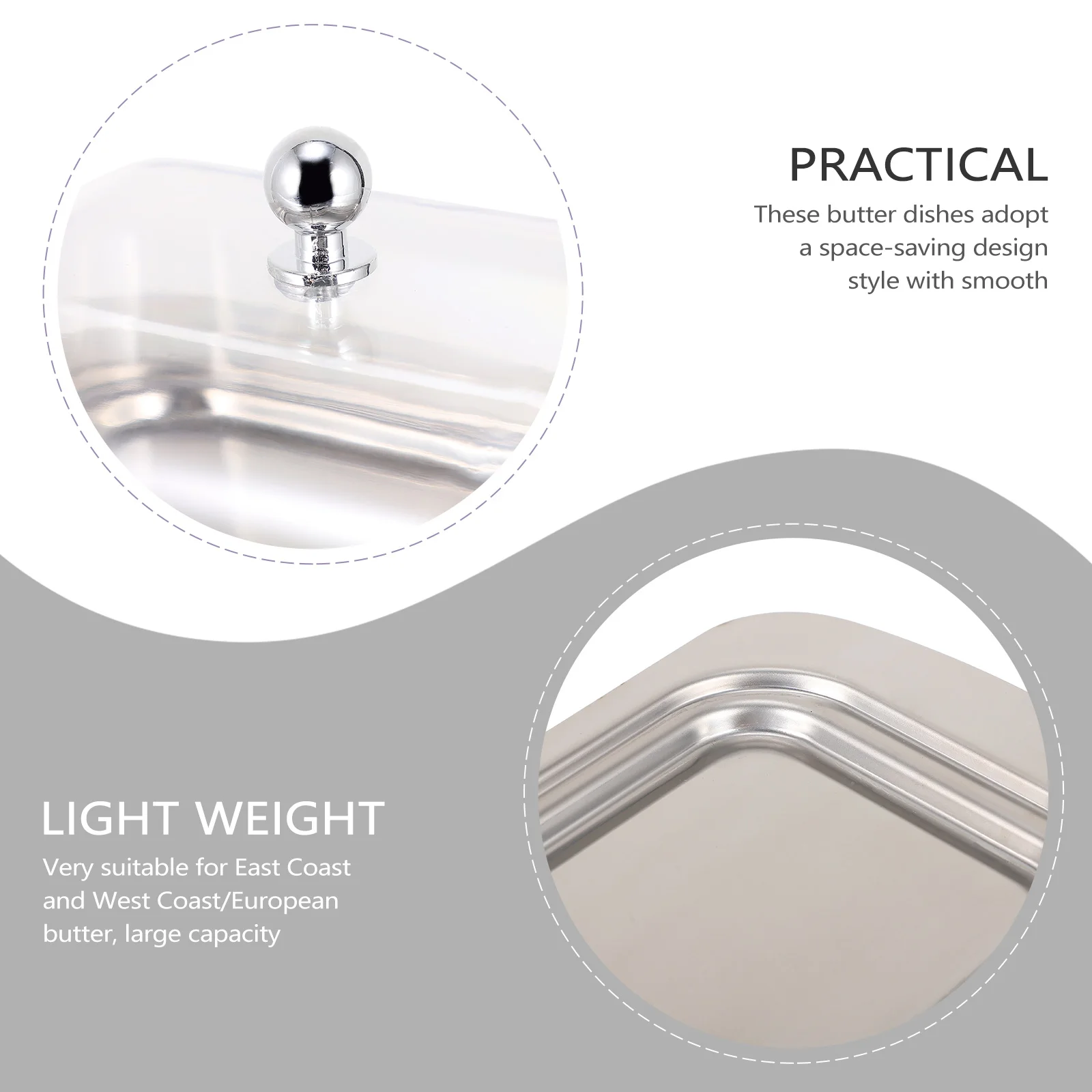 Butter Dish Lid Stainless Steel Plate Bread Display Tray Food Container Kitchen Accessories Dining Set Cutlery 
Butter Dish Lid Stainless Steel Plate Bread Display Tray Food Container Kitchen Accessories Dining Set Cutlery