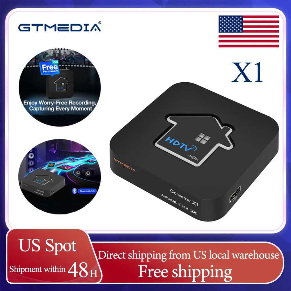 Gtmedia Hdtv Converter X1 ATSC3.0 Tv Box With Dual Band Wifi And Dolby Audio Supports Dvr Recording With 4k Uhd Video Decoding
Gtmedia Hdtv Converter X1 ATSC3.0 Tv Box With Dual Band Wifi And Dolby Audio Supports Dvr Recording With 4k Uhd Video Decoding