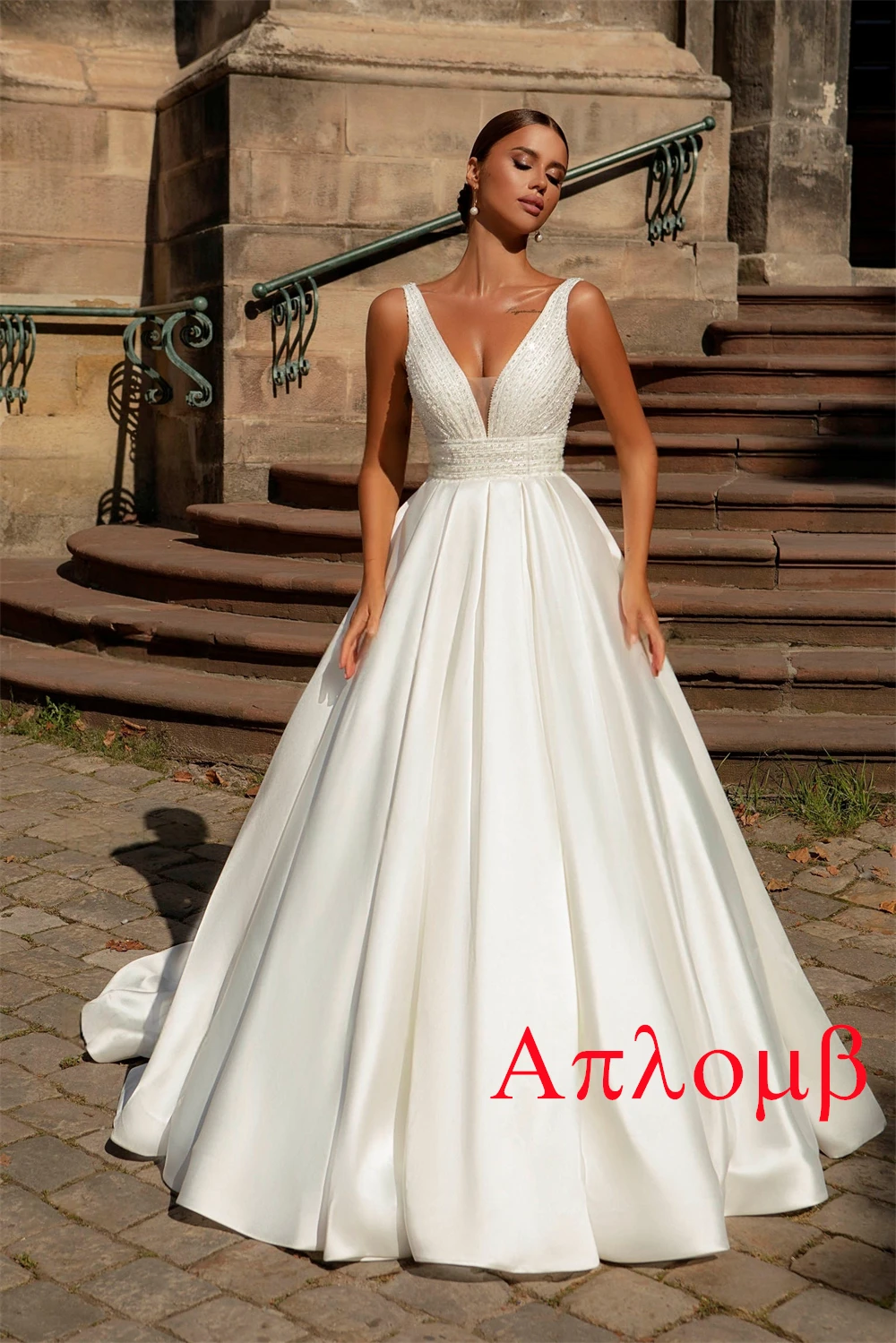 Customized Elegant Formal Exquisite Luxury Temperament Dreamy Romantic Modern Wedding Dresses Satin AppliqueA-line Dress
Customized Elegant Formal Exquisite Luxury Temperament Dreamy Romantic Modern Wedding Dresses Satin AppliqueA-line Dress