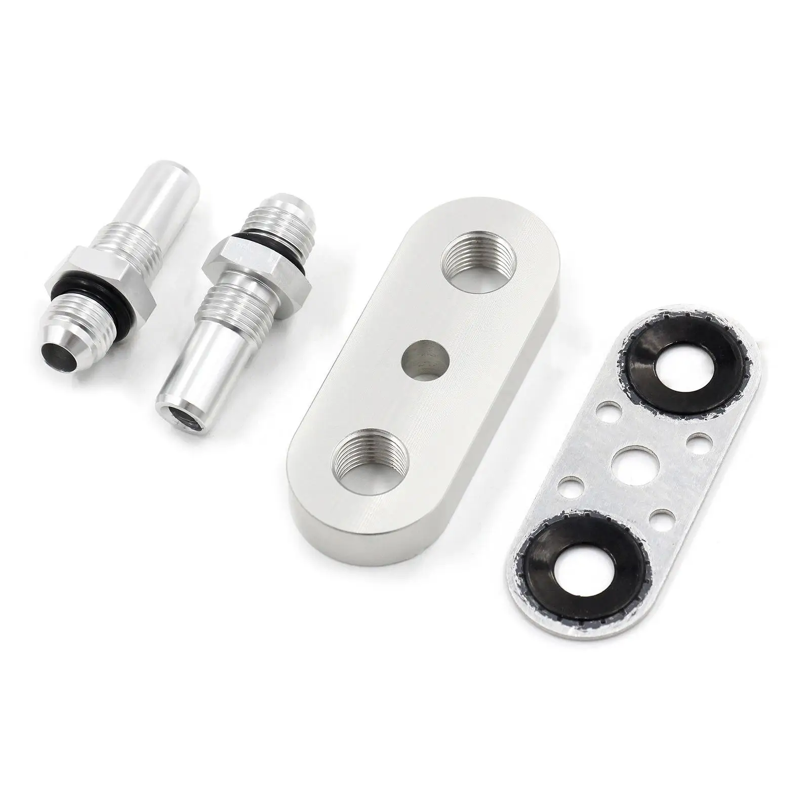 Адаптерная пластина линии охладителя, прокладка из алюминиевого сплава, сальник, фитинги 6AN, разъем линии коробки передач для модернизации моторного отсека
Адаптерная пластина линии охладителя, прокладка из алюминиевого сплава, сальник, фитинги 6AN, разъем линии коробки передач для модернизации моторного отсека