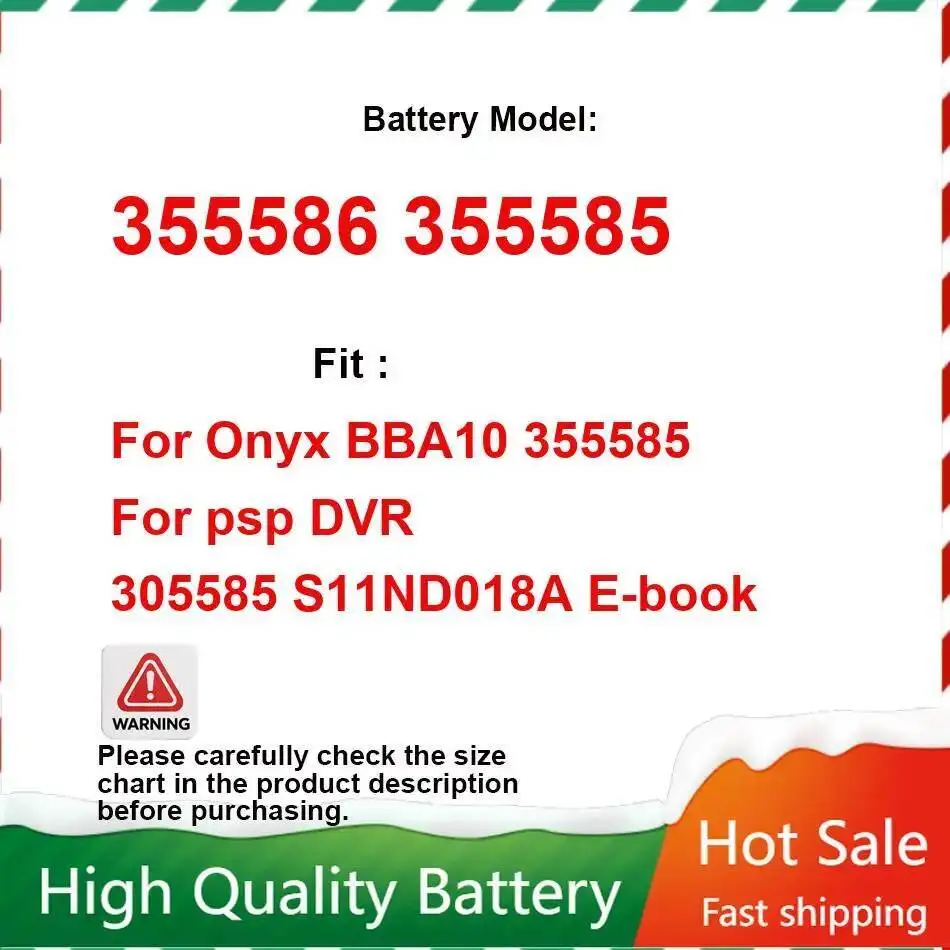E-аккумулятор для чтения книг 2500 мАч для S11ND018A Электронная книга для ONYX BBA10 355585 для psp DVR 305585 355586 355585 Сменный аккумулятор
E-аккумулятор для чтения книг 2500 мАч для S11ND018A Электронная книга для ONYX BBA10 355585 для psp DVR 305585 355586 355585 Сменный аккумулятор