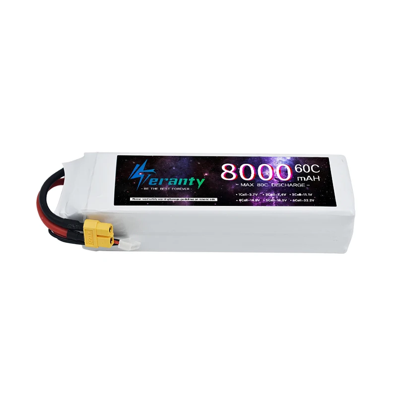 TERANTY 4S 14.8V 8000mAh 60C Lipo Battery Deans T Plug | High Power for RC Cars Boats RC Hobbyists
TERANTY 4S 14.8V 8000mAh 60C Lipo Battery Deans T Plug | High Power for RC Cars Boats RC Hobbyists