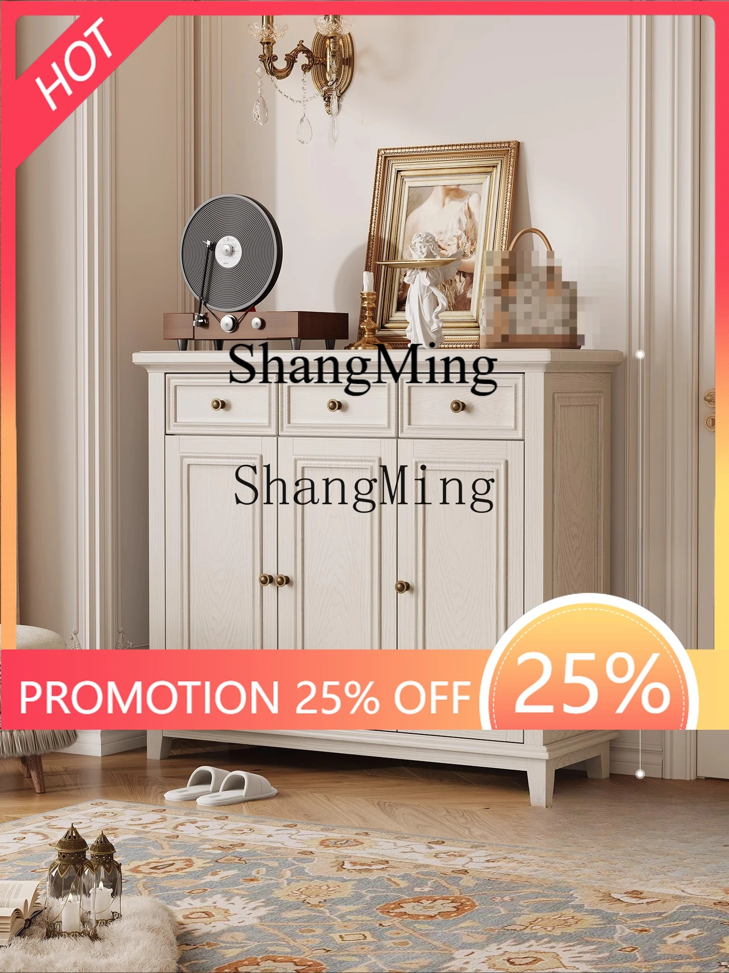 FG household white solid wood household ash wood three-door locker entry aisle locker
FG household white solid wood household ash wood three-door locker entry aisle locker