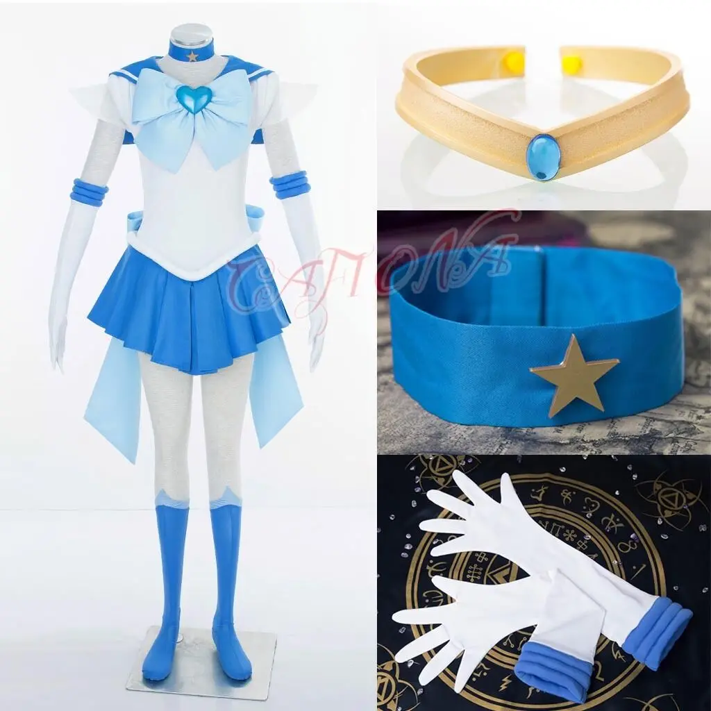 Hotsale Sexy Sailor Gilrs Mini Dress Mizuno Ami Sailor Mercury Cosplay Costumes Women Halloween Dress Necklace Headband Brooch
Hotsale Sexy Sailor Gilrs Mini Dress Mizuno Ami Sailor Mercury Cosplay Costumes Women Halloween Dress Necklace Headband Brooch