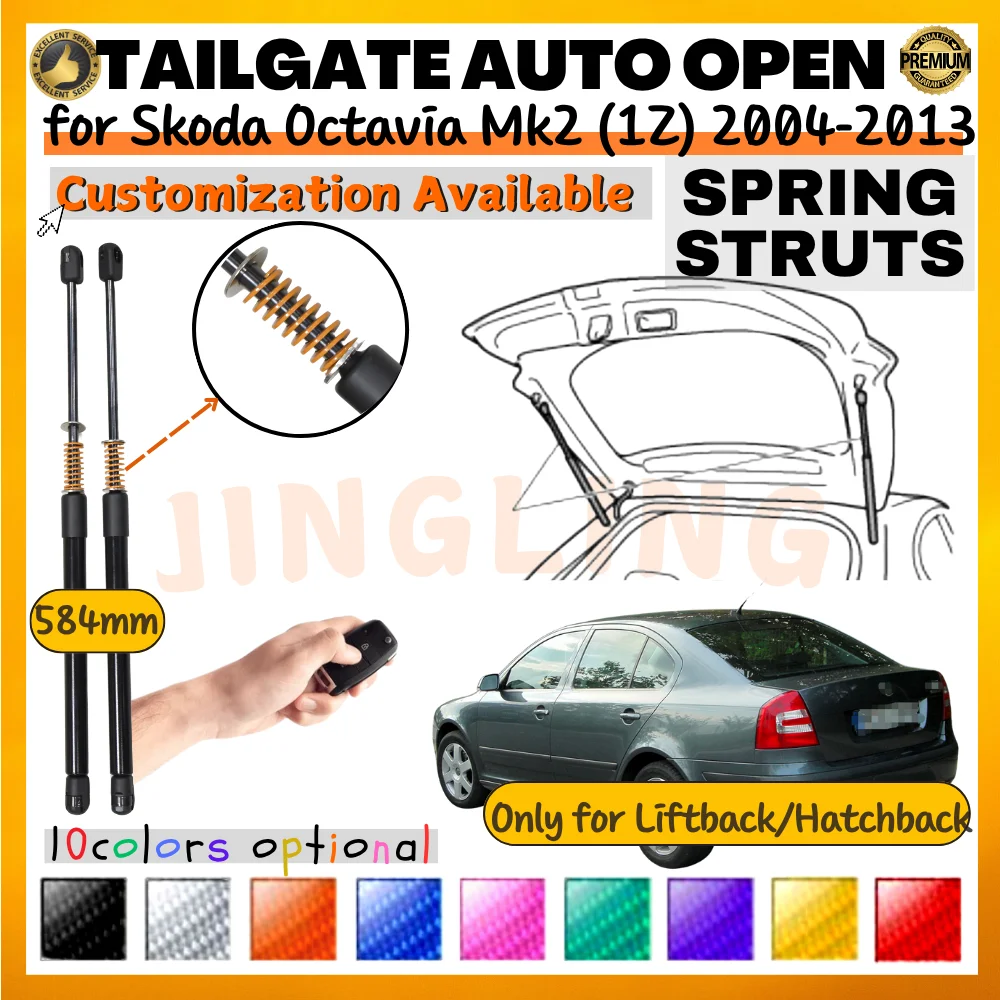 Qty(2) Trunk Struts with Spring for Skoda Octavia Mk2 (1Z) Hatchback 2004-2013 Rear Tailgate Boot Lift Supports Shock Absorbers
Qty(2) Trunk Struts with Spring for Skoda Octavia Mk2 (1Z) Hatchback 2004-2013 Rear Tailgate Boot Lift Supports Shock Absorbers