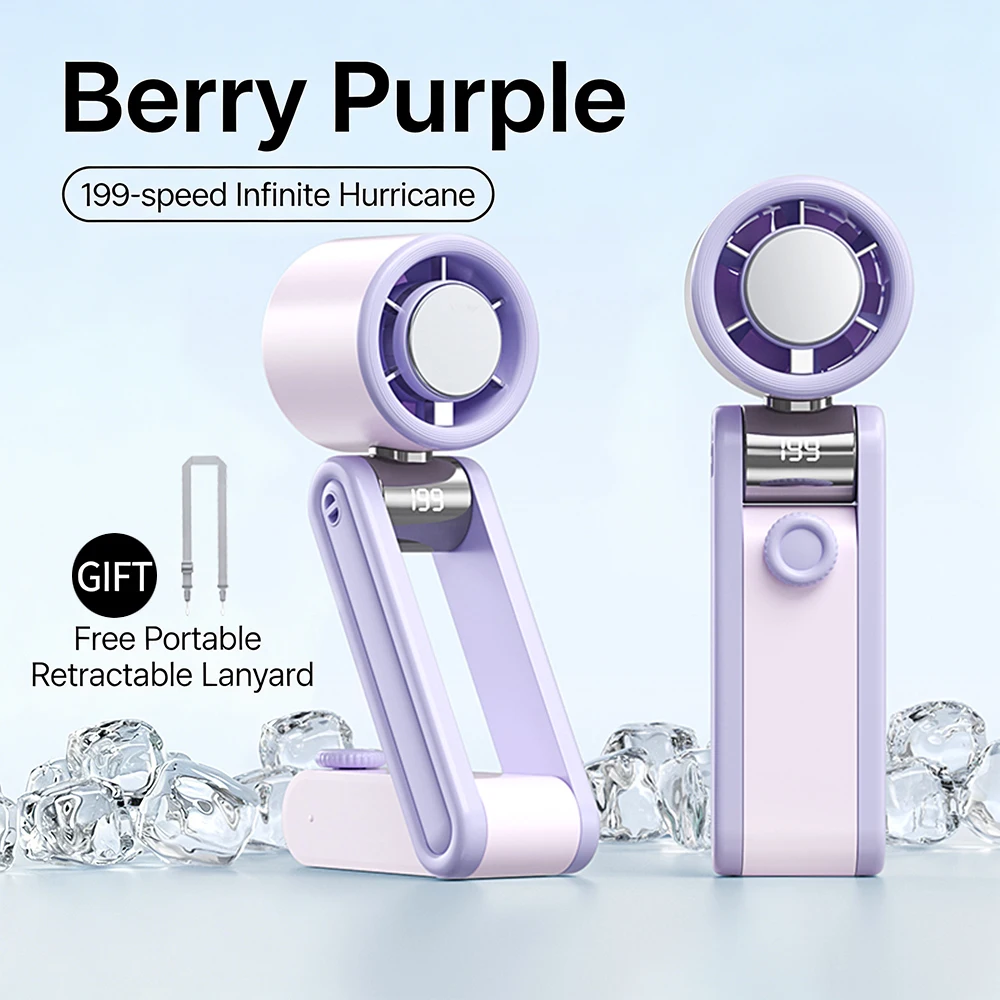 New Three-fold Refrigeration Handheld Mini Fan 199 Speed Turbo Outdoor Fan Plug-in Neck Ice Refrigeration Portable Small Fan
New Three-fold Refrigeration Handheld Mini Fan 199 Speed Turbo Outdoor Fan Plug-in Neck Ice Refrigeration Portable Small Fan