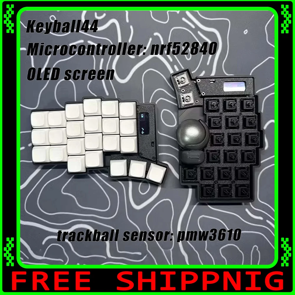 Keyball 39/44/61 Split Keyboard Kit with Trackball OLED Screen Wireless Split Mechanical Keyboard Kit Customize Support ZMK Gift
Keyball 39/44/61 Split Keyboard Kit with Trackball OLED Screen Wireless Split Mechanical Keyboard Kit Customize Support ZMK Gift