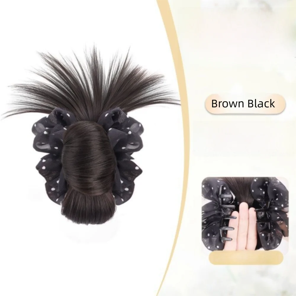 New Synthetic Hair Bun Claw Clip Natural Fluffy Wig Hair Clip with Mesh Hairpiece Women
New Synthetic Hair Bun Claw Clip Natural Fluffy Wig Hair Clip with Mesh Hairpiece Women